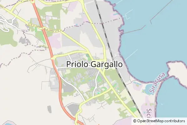 Karte Priolo Gargallo