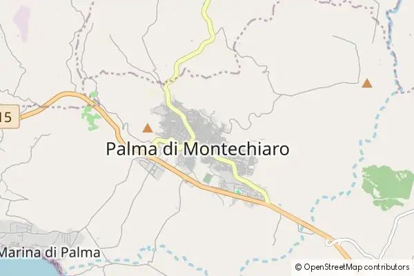 Karte Palma di Montechiaro