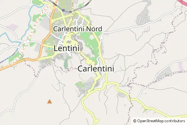 Karte Carlentini