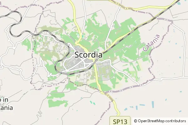 Karte Scordia