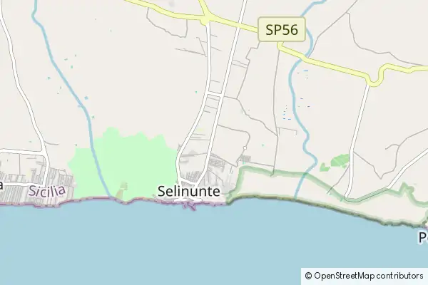 Karte Marinella di Selinunte