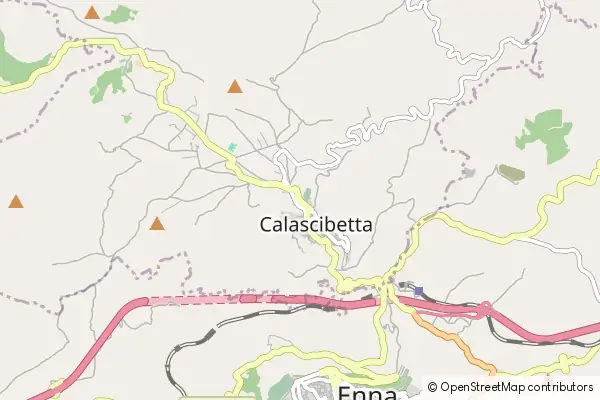 Karte Calascibetta