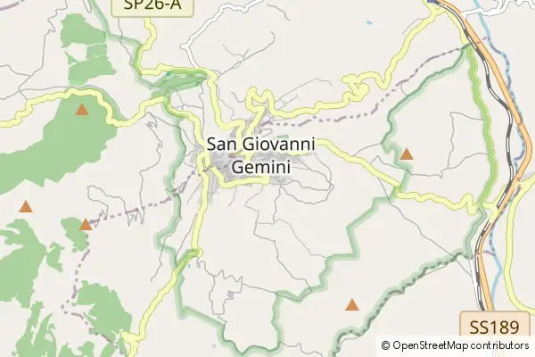 Karte San Giovanni Gemini