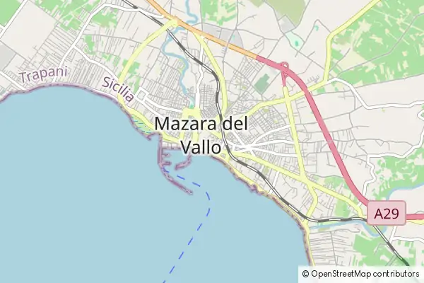 Karte Mazara del Vallo