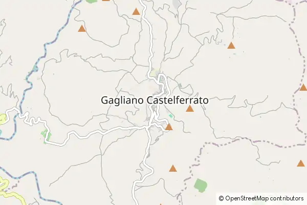 Karte Gagliano Castelferrato