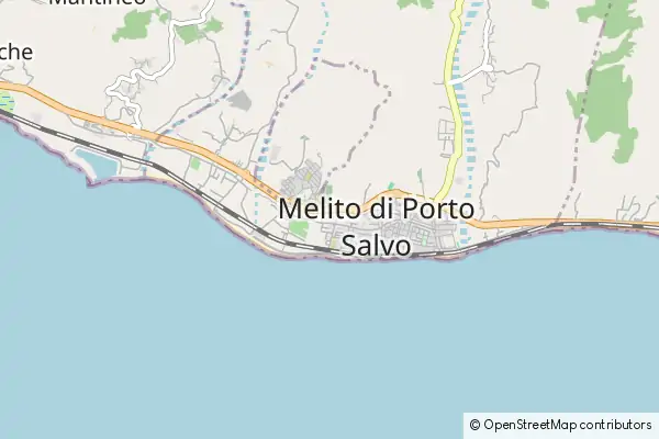 Karte Melito di Porto Salvo