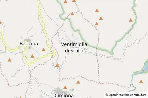 Karte Ventimiglia di Sicilia