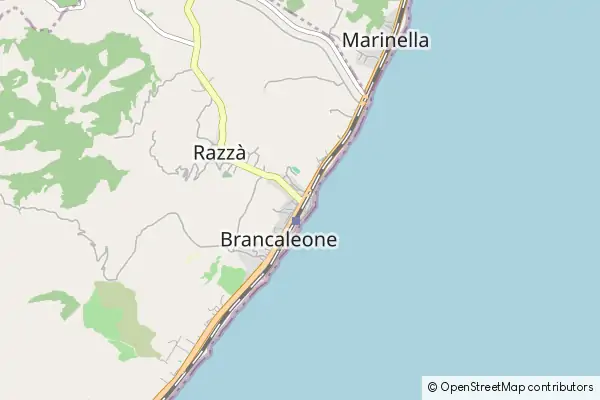 Karte Brancaleone Marina