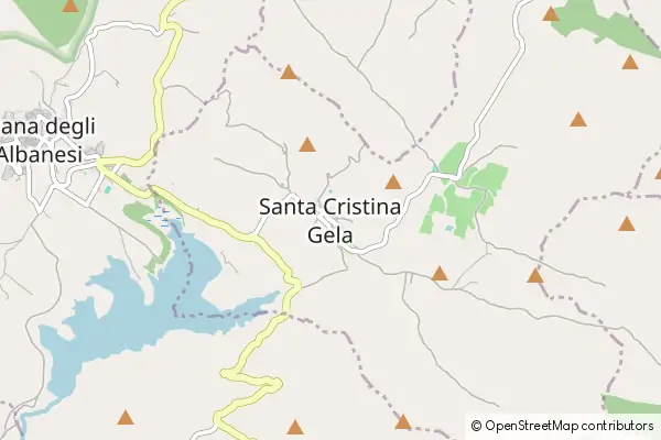 Karte Santa Cristina Gela