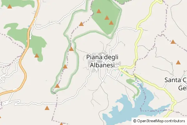 Karte Piana degli Albanesi