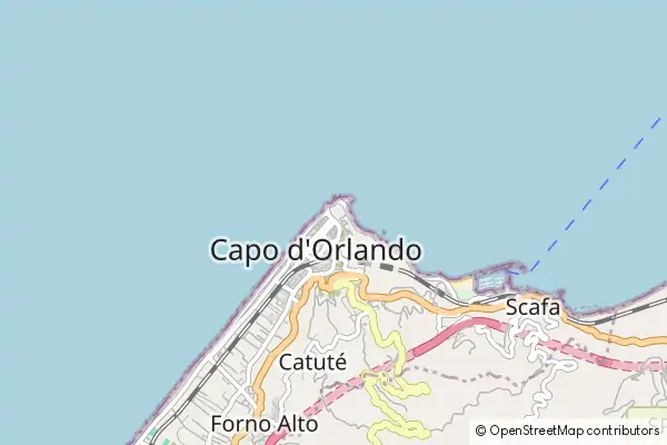 Karte Capo d'Orlando