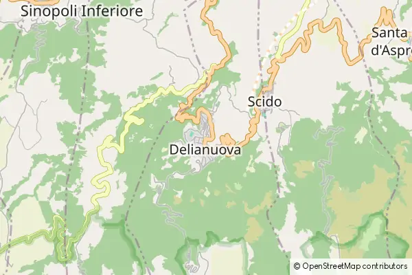 Karte: Delianuova • © OpenStreetMap contributors Karte Delianuova
