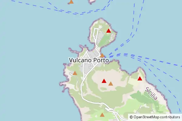 Karte Vulcano Porto