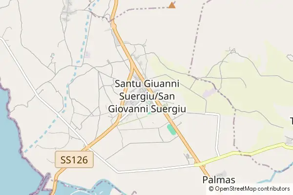 Karte San Giovanni Suergiu