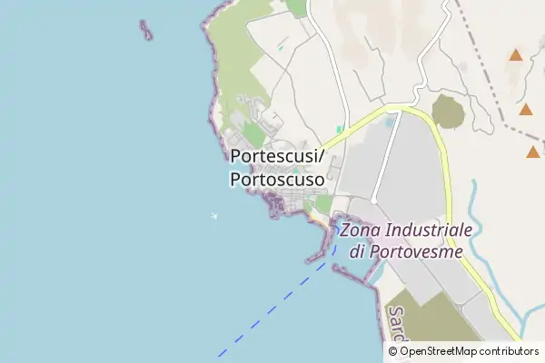 Karte Portoscuso