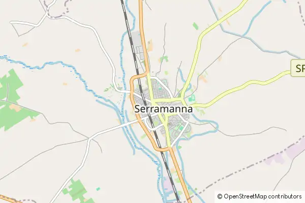 Karte Serramanna