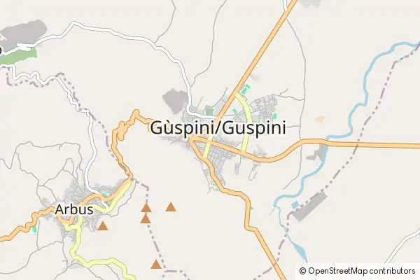 Karte Guspini