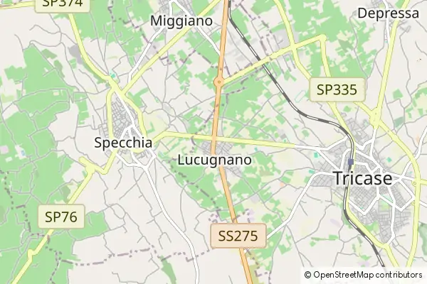 Karte: Lucugnano • © OpenStreetMap contributors Karte Lucugnano