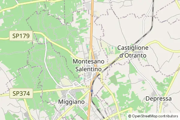 Karte Montesano Salentino