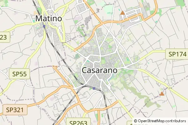 Karte Casarano