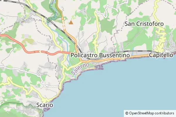 Karte: Policastro Bussentino • © OpenStreetMap contributors Karte Policastro Bussentino