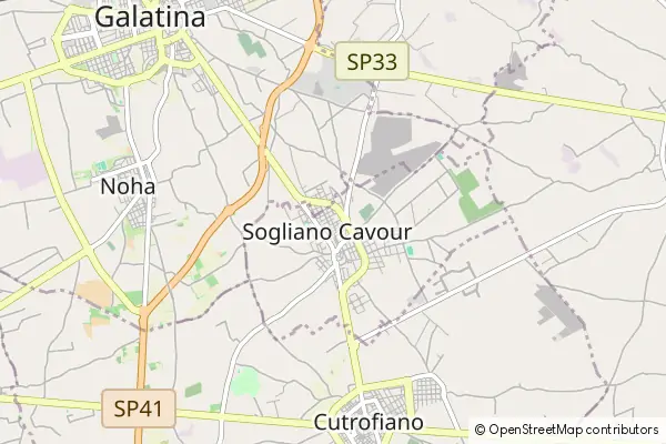 Karte Sogliano Cavour