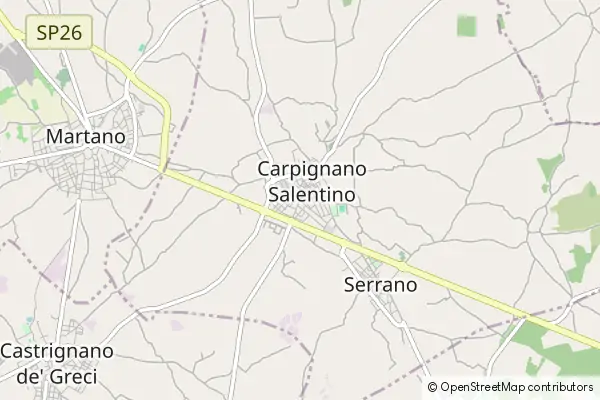 Karte Carpignano Salentino