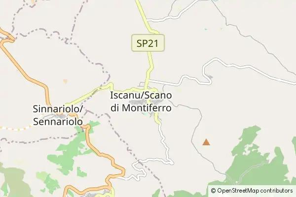 Karte Scano di Montiferro
