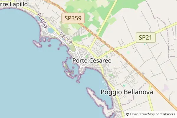 Karte Porto Cesareo