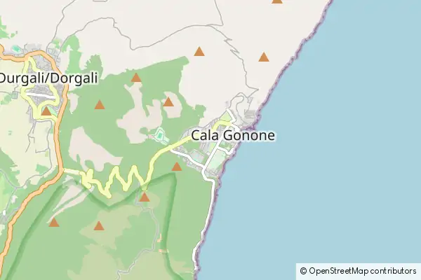 Karte Cala Gonone