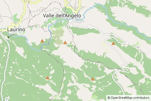 Karte Cilento and Vallo di Diano Nationalpark