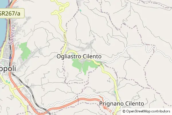 Karte Ogliastro Cilento