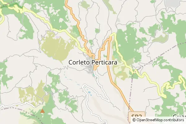 Karte Corleto Perticara