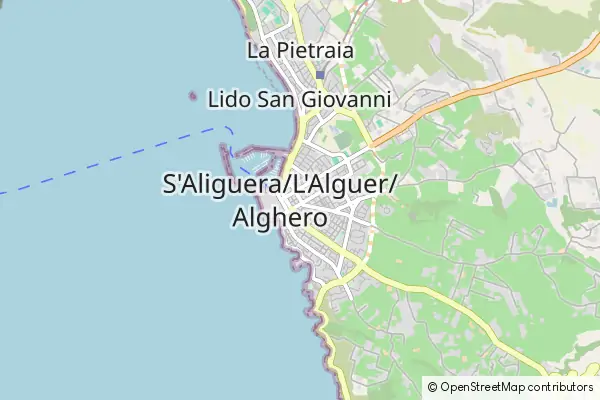 Karte Alghero