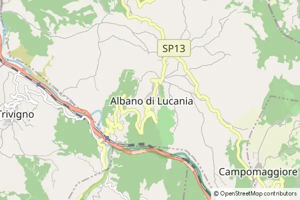 Karte Albano di Lucania