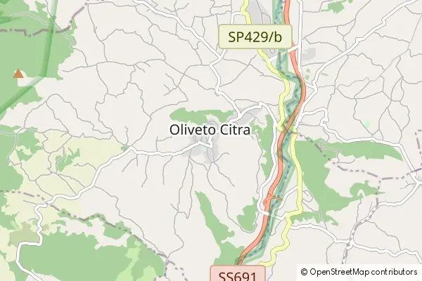 Karte Oliveto Citra