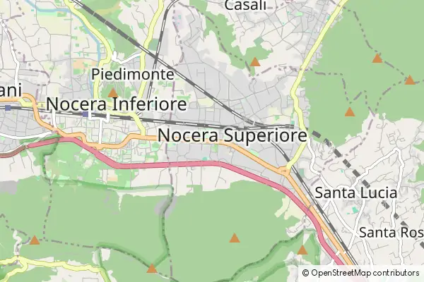 Karte Nocera Superiore