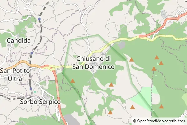 Karte Chiusano di San Domenico