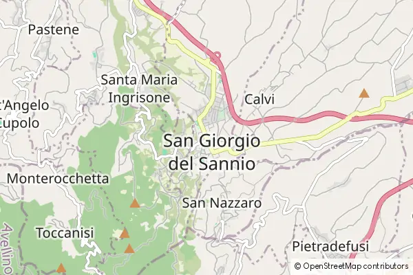 Karte San Giorgio del Sannio