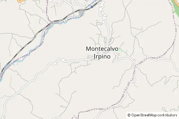 Karte Montecalvo Irpino