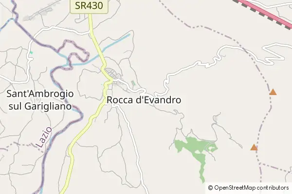 Karte Rocca d'Evandro