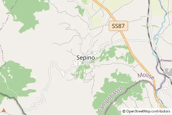 Karte Sepino