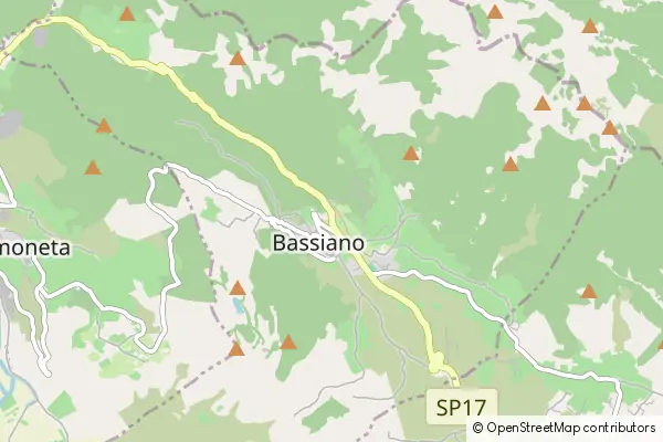 Karte Bassiano