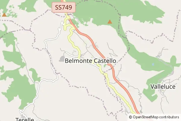 Karte Belmonte Castello