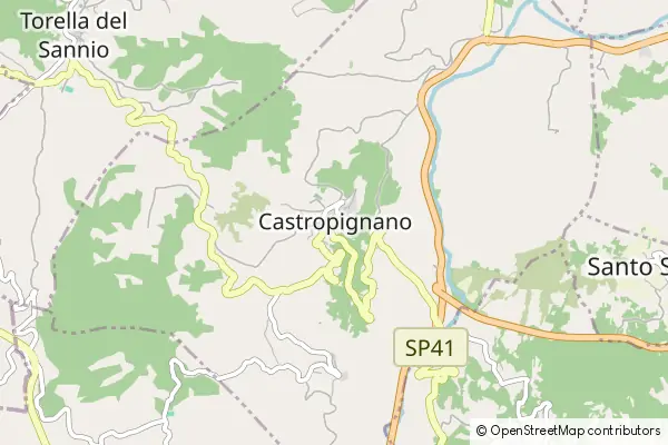 Karte Castropignano