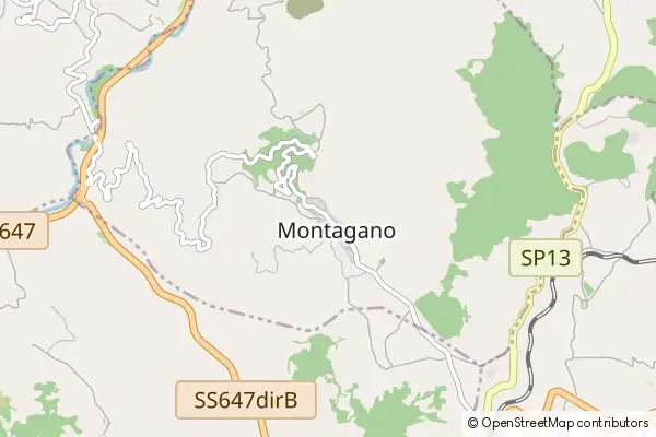 Karte Montagano