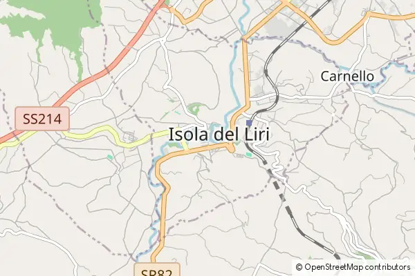 Karte Isola del Liri