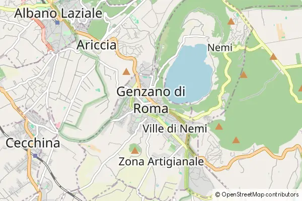 Karte Genzano di Roma