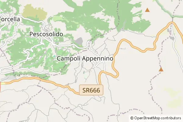 Karte Campoli Appennino