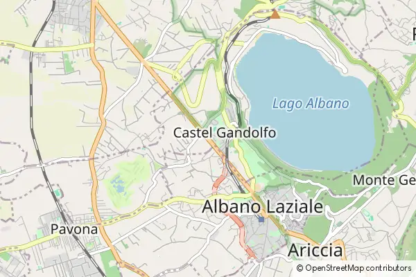 Karte Castel Gandolfo